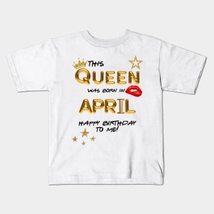 April Birthday Kids T-Shirt